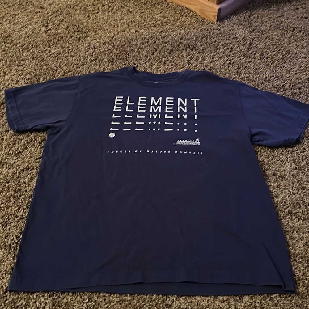 Element mens t shirt large- navy blue